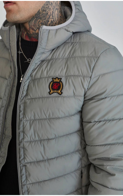 Sik Silk Męska Szara Kurtka Bubble