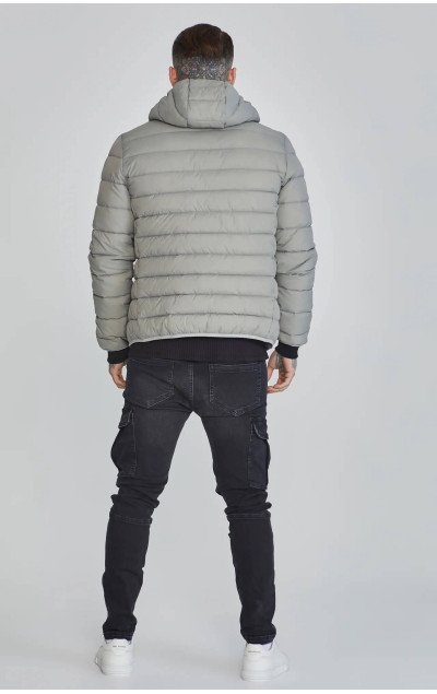 Sik Silk Grey Bubble Jacket