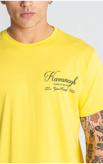 Gianni Kavanagh Yellow Showstopper Tee