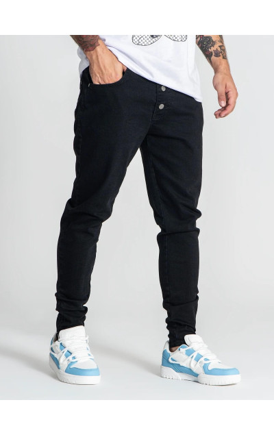 Gianni Kavanagh Black Button Up Zipper Jeans