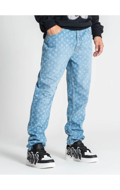 Gianni Kavanagh Pánské Modré Jeansy Mania Straight