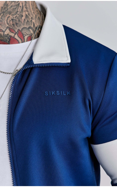 Sik Silk Pánská Modrá Mikina Track Top