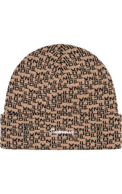 Supreme Fuck Off Beanie Tan