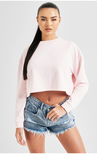 Sik Silk Pink Signature Sweatshirt