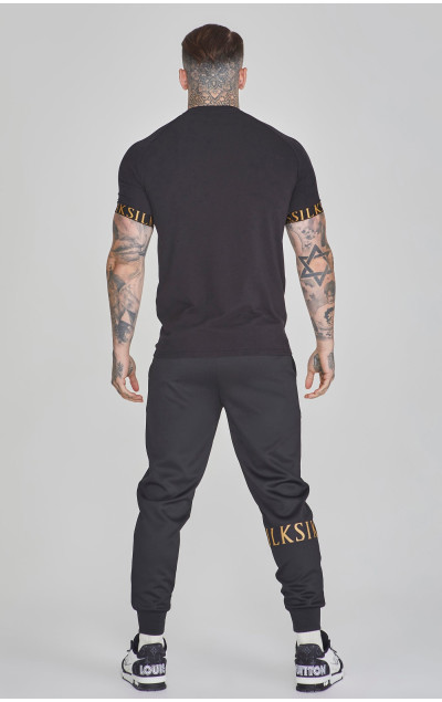 Sik Silk Męska Czarna Koszulka Tech