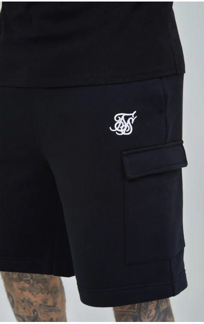 Sik Silk Pánske Čierne Kraťase Essential