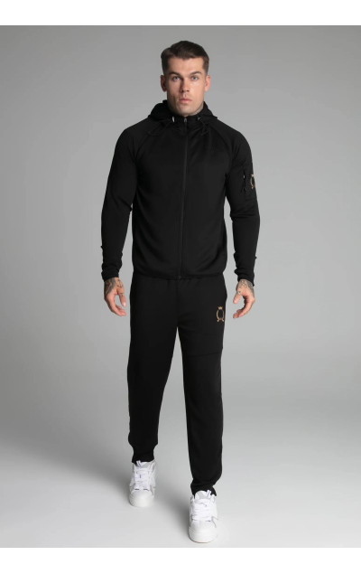 Sik Silk Black Full Zip Hoodie
