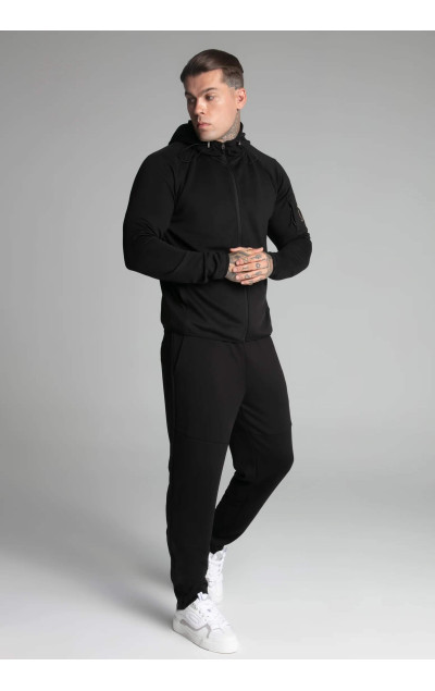 Sik Silk Black Full Zip Hoodie