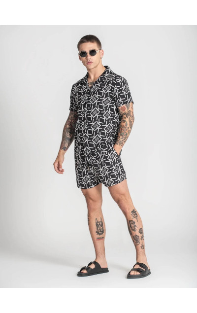 Gianni Kavanagh Black Gatsby Gold Shirt