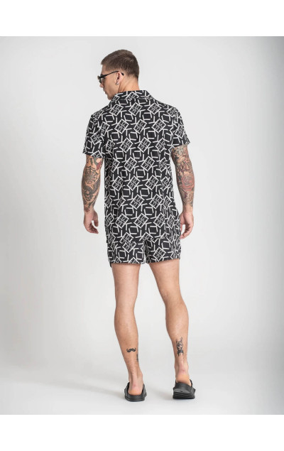 Gianni Kavanagh Black Gatsby Gold Shirt