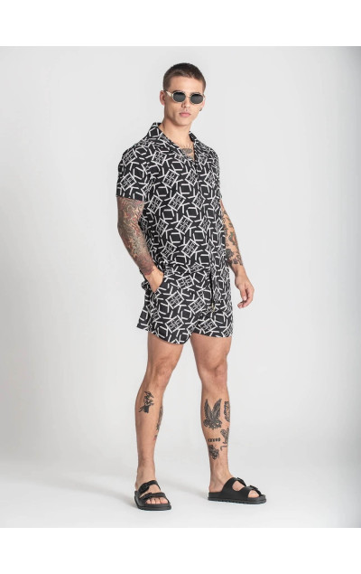 Gianni Kavanagh Black Gatsby Gold Shirt