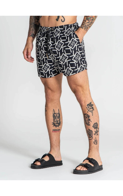 Gianni Kavanagh Black Gatsby Gold Swimshorts