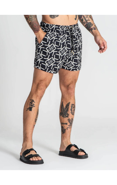Gianni Kavanagh Black Gatsby Gold Swimshorts