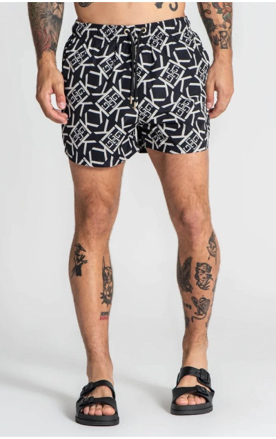 Gianni Kavanagh Black Gatsby Gold Swimshorts