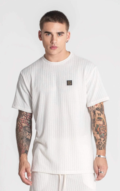 Gianni Kavanagh White Waffle Tee
