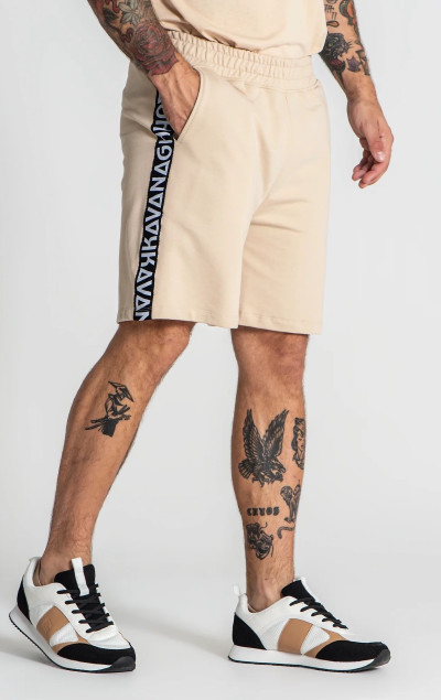 Gianni Kavanagh Beige Future Shorts