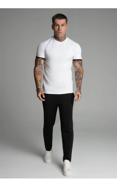 Sik Silk Pánské Bílé Tričko Tech