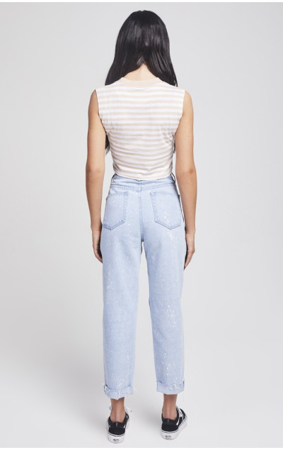 Sik Silk Retro Stripe Crop Vest