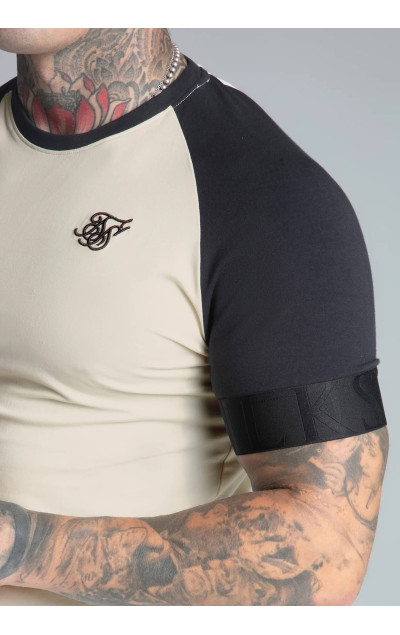 Sik Silk Męska Beżowa Koszulka Tech