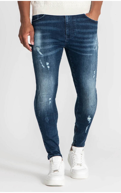 Gianni Kavanagh Dark Blue Zipper Jeans