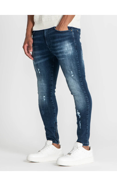 Gianni Kavanagh Dark Blue Zipper Jeans