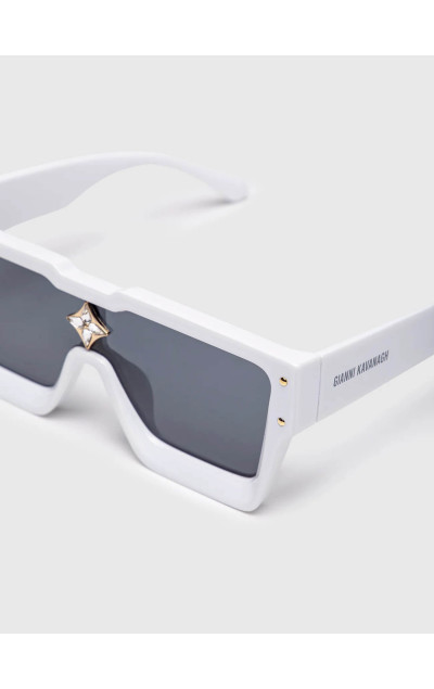 Gianni Kavanagh Bílé Sluneční Brýle Prisma Sunglasses