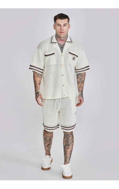 Sik Silk White Knitted Shirt