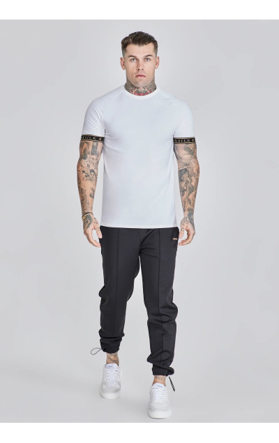 Sik Silk Męski Biały T-Shirt Tech