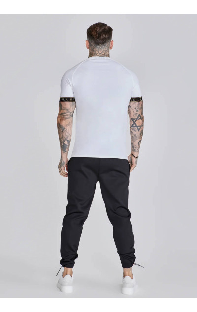 Sik Silk Męski Biały T-Shirt Tech