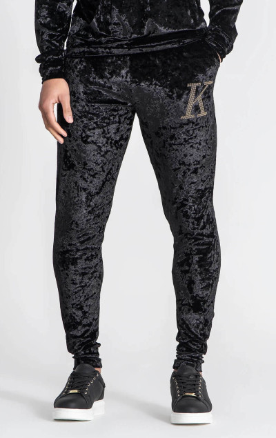 Gianni Kavanagh Black K Velvet Joggers