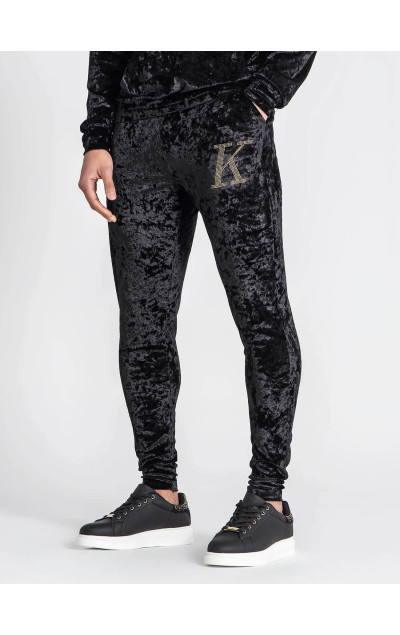 Gianni Kavanagh Black K Velvet Joggers