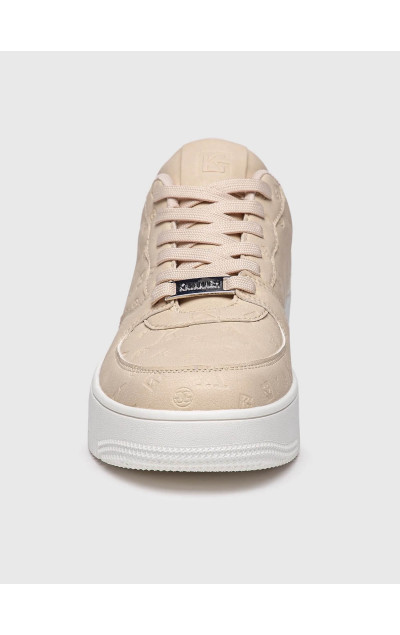 Gianni Kavanagh Beige Logomania Sneakers