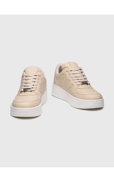 Gianni Kavanagh Beige Logomania Sneakers