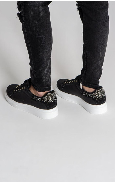 Gianni Kavanagh Pánské Černé Tenisky Crystal Fade Sneakers