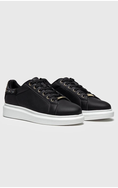 Gianni Kavanagh Black Crystal Fade Sneakers