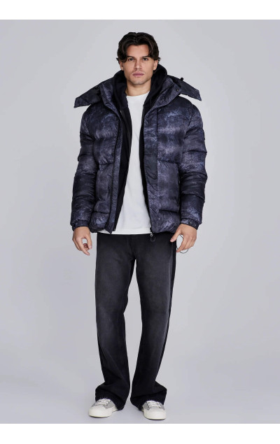 Sik Silk Pánská Šedá Bunda Puffer