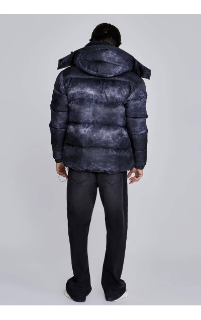 Sik Silk Pánská Šedá Bunda Puffer