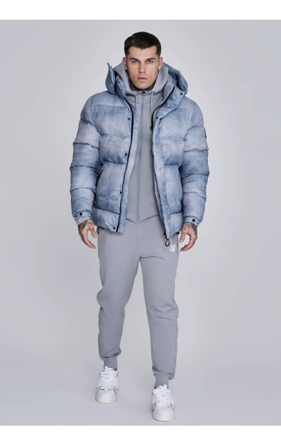 Sik Silk Męska Jasnoszara Kurtka Puffer