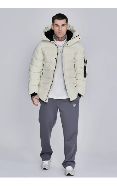 Sik Silk Pánská Béžová Bunda Parka