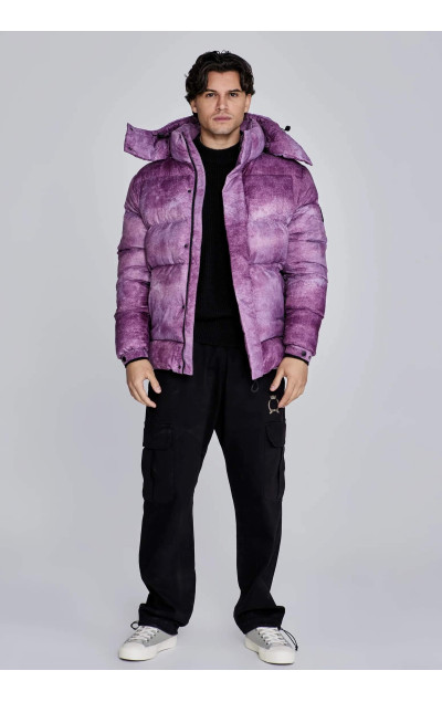 Sik Silk Pánská Vínová Bunda Puffer