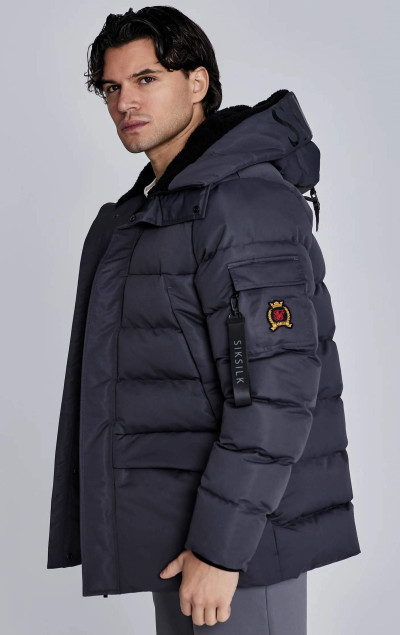 Sik Silk Grey Parka