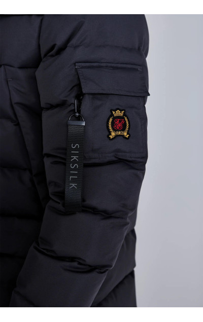 Sik Silk Męska Szara Parka