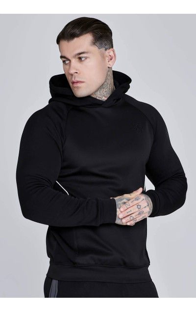 Sik Silk Black Muscle Fit Hoodie and Joggers Set