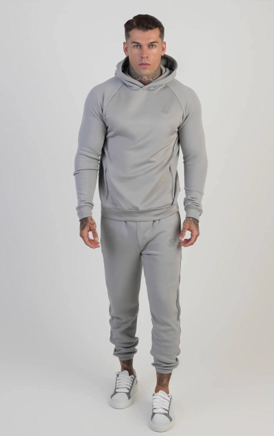 Sik Silk Grey Tracksuit Muscle Fit