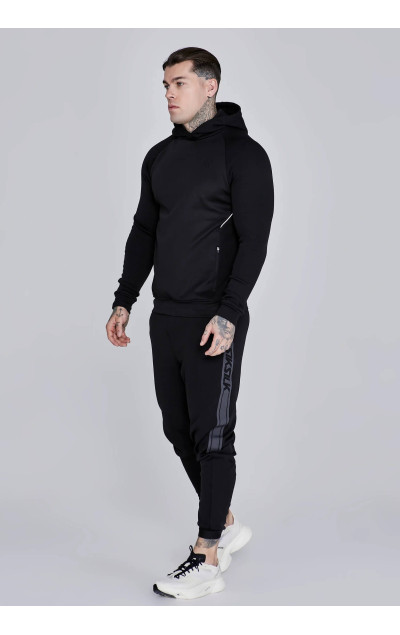 Sik Silk Męska Czarna Bluza Muscle Fit