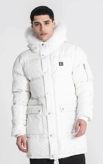 Gianni Kavanagh White Logomania Coat