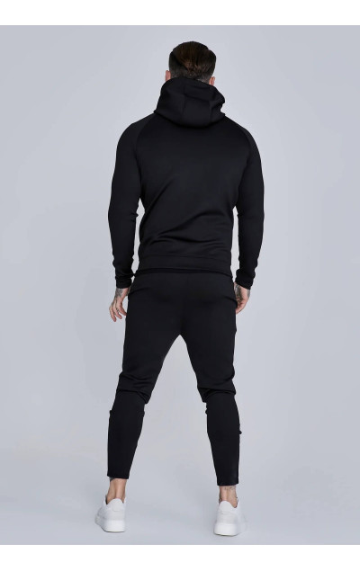 Sik Silk Pánská Černá Mikina Essentials Poly Full Zip