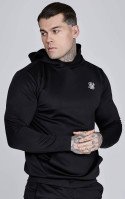 Sik Silk Herren Schwarzes Kapuzen-Sweatshirt Essentials Poly