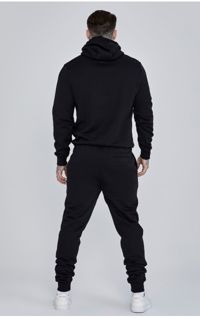 Sik Silk Black Essential Overhead Tracksuit
