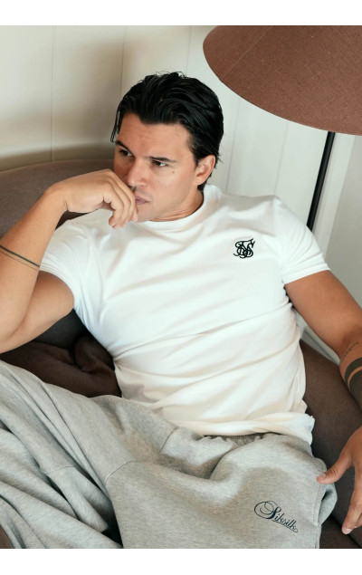 Sik Silk Herren Weißes T-Shirt Essentials